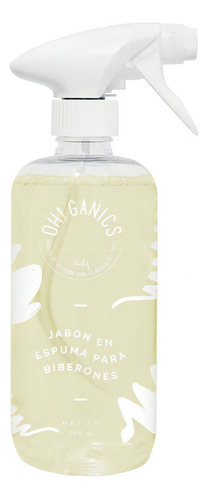 Jabón En Espuma Para Biberones Oh! Ganics Limpieza Sin Esfuerzo Para Tu Bebé 500ml De Suavidad Y Seguridad Sin Fragancia