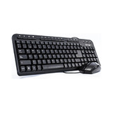 Kit De Teclado Y Mouse Vorago Km-105 Alámbrico Usb Negro