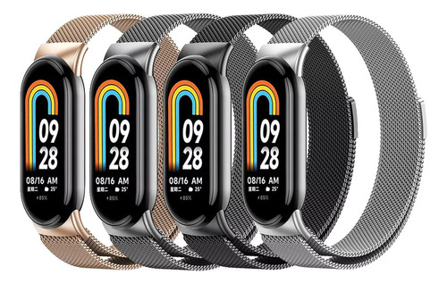 4 Pulseiras Milanesas Para Xiaomi Mi Band 8 1