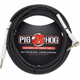 Pig Hog Ph186r Cable Guitarra Bajo 5.66 Metros Recto Angulo