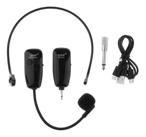 Uhf Sistema De Auriculares De Micrófono Inalámbrico Usb