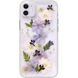 Funda Transparente Con Flores Para iPhone 11