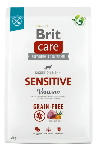 Brit Care Sensitive Venado Para Perros, Bolsa 3 Kg