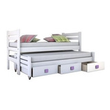 Cama Nido Doble Con Cajones Pino Macizo Pintado + Envio!