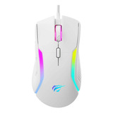 Mouse Gamer Havit Hv Ms1033 Rgb 8000 Dpi 9 Botões Branco