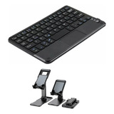 Teclado Recarregável + Suporte P/ Tablet Galaxy S9 Fe 10.9