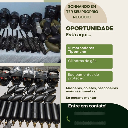 Equipamentos Pra Paintball Completo, Monte Seu Campo