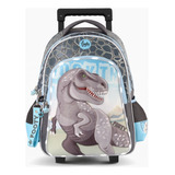 Mochila Footy Infantil Dinosaurio Luces Escolar F2201