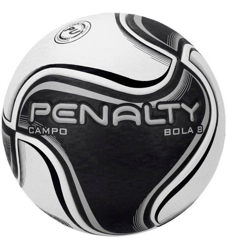 Bola Campo Penalty 8 X - Branca/preta