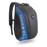 Mochila Rígida Nicks Club Nortu Porta Lap Moto Impermeable Color Azul