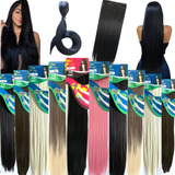 Cabelo Orgânico Aplique Tic Tac Liso Ombre Hair 70cm 140gr