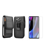 Funda Para Samsung Cinturon + Protector Templado De Pantalla