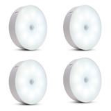 Kit 4 Luminárias Lâmpada Led Recarregável Sensor De Presença