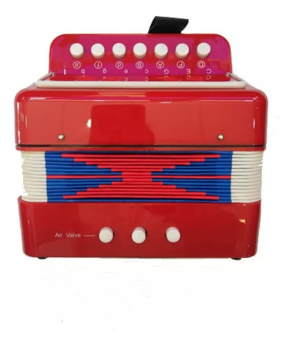 Acordeon Rojo Juguete Versalles 