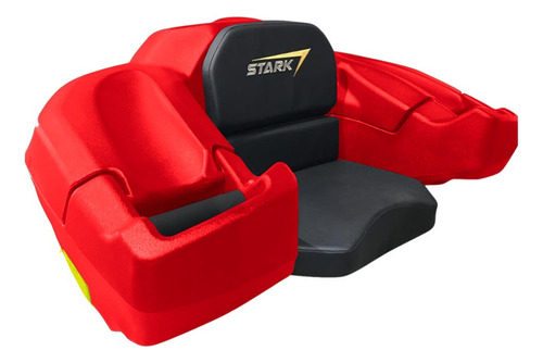 Caja De Almacenamiento Stark7 Universal Asiento De 75l Rojo