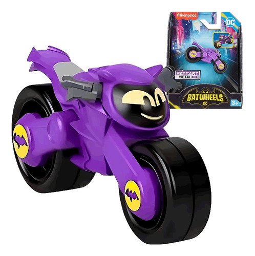 Carrinho Miniatura Batwheels Bibi The Batgirl Metal Diecast