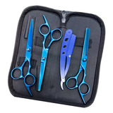 Kit 3 Tesoura Aço Inox Cabelo Barbeiro Profissional Navalhas