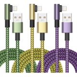 Cable Para iPhone 14 De Datos Carga Rápida 3a Nailon 2m 3pzs