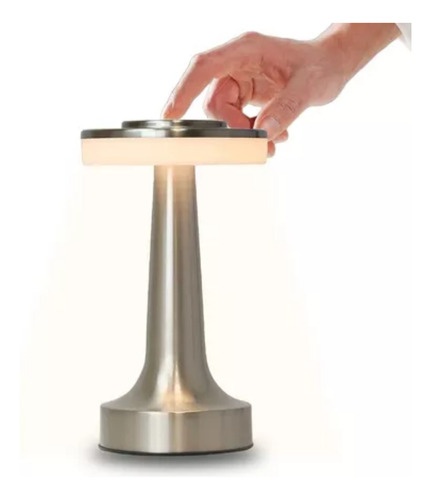 Velador Moderno Lampara De Mesa Escritorio Touch Luz Led Usb