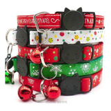 Collar Para Gato Navidad (5 Pzs)