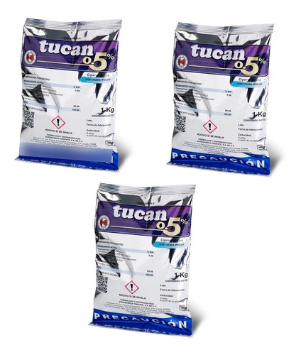 Exterminador Mata Hormigas Y Rastreros Tucan® 5 Polvo 3 Kg