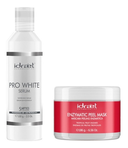 Idraet Kit Blanqueador De Axilas Mascara + Serum Pro White