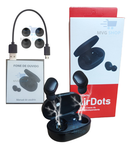 Kit 10 Fones De Ouvido Bluetooth In-ear Ait Dots