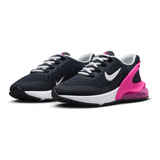 Tenis Para Niños Grandes Nike Air Max 270 Go Color Obsidiana/blanco/rosa Feroz Talla 22.5 Mx