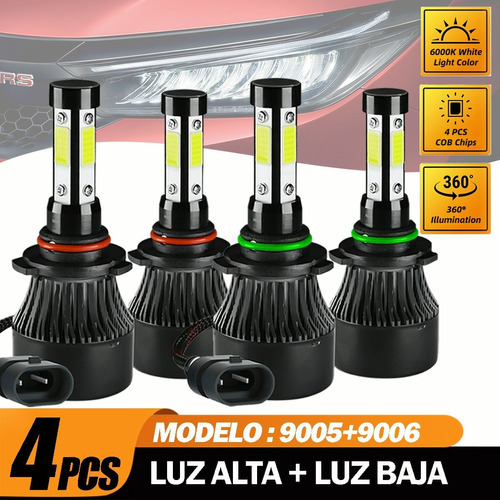 Kit Led Faros Automático Para Honda 12000lm High Y Baja Ligh