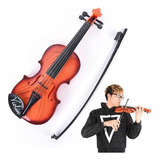 Violino Infantil De Brinquedo Com Arco 4 Cordas 42cm Musical