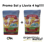 Yerba Sol Y Lluvia 4 Kg. (2 Paquetes X 2 Kg.)