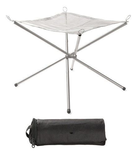 Dsv Brazier De Acero Inoxidable Portátil Camping Bbq Fuego