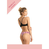 Pack X 4 Colaless Estampadas 2° Piel Promesse Pr77030a 