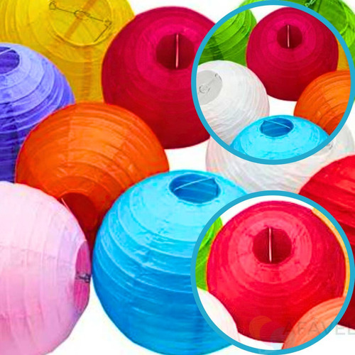 15 Lanterna Japonesa Balão Japonês Coloridas 15 Cm Decoração