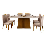 Juego De Comedor Celina Italia Lia 6 Sillas Vekka