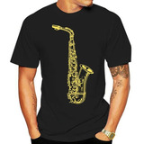 Playera De Saxofón Jazz Music Para Hombre, Envío Directo, V