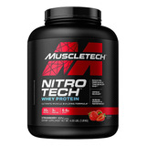 Suplemento En Polvo Muscletech  Nitro Tech Whey Protein Proteína Sabor Strawberry En Frasco De 1.81kg