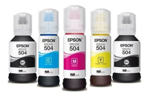 Tintas Epson 504 X5 Para Impresora L4150 L4160 L4260 L6270