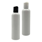 Envases Botellas Plastico Blanco 125ml Tapa Disco Negro X 50