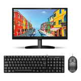 Kit Teclado + Mouse + Monitor 18,5  Pctop