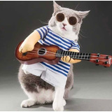 Disfraz Mascota Perro Gato Guitarrista Serenatas Halloween