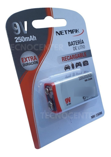 * Bateria Recargable 9v 250mah Full Total Sin Efecto Memoria