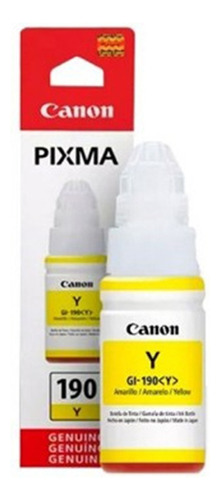 Tinta Para Impresora Canon Gi-190y Color Amarillo De 70 Ml