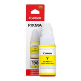 Tinta Para Impresora Canon Gi-190y Color Amarillo De 70 Ml