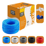 Cabo Rede 50m Furukawa Cat6 Azul +14 Conector Rj45 C/capa