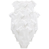 Ropa Para Bebe Bodys Unisex Blanco X8 Talla Recién Nacido