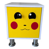 Buro Infantil Niños Mdf Recamara Diseño Pokemon Pikachu