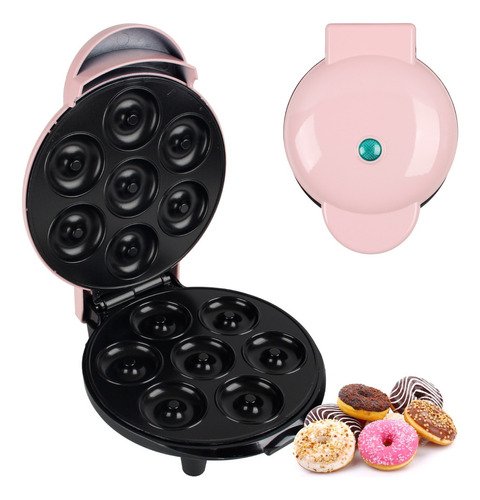 Mini Máquina De Hacer Donas Para Desayuno Color Rosa