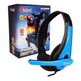 Auricular Epgmr035 Gamer Con Microfono Stereo Negro Y Azul