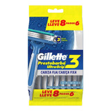 Gillette Rastrillos Prestobarba Ultragrip 3 Hojas Desechables 8 Unidades 